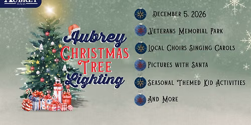 Aubrey Christmas Tree Lighting