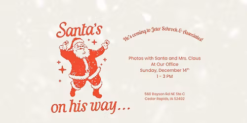 Photos with Santa & Mrs. Claus | Jeter Schrock & Associates