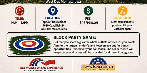 Iowa Juneteenth Golf Outing Celebration
