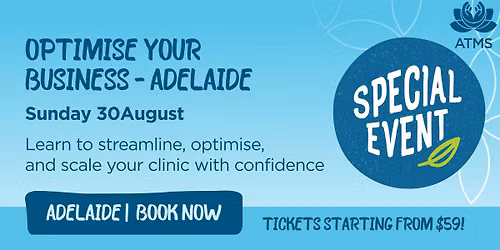 Optimise Your Business Seminar - Adelaide