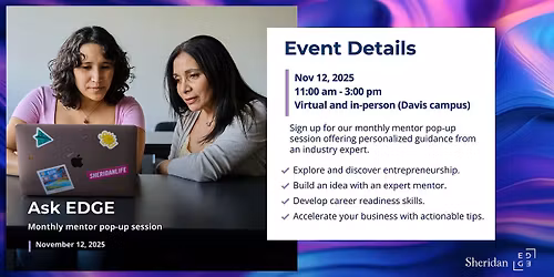 Ask EDGE Mentor Pop-up Session