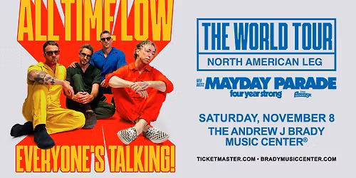 All Time Low: EVERYONE'S TALKING! TOUR with Mayday Parade, Four Year Strong and The Paradox