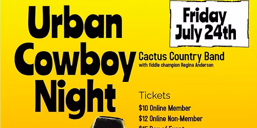 RoundUp4Charity Event - Urban Cowboy Night