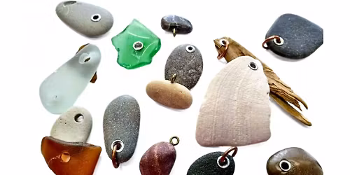 Drilling Stone, Glass and Found Objects