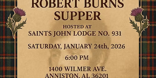 Robert Burns Supper 2026