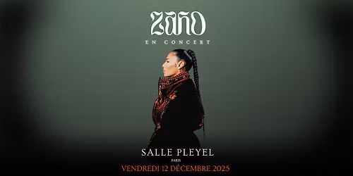 ZAHO | Salle Pleyel, Paris - 12 d\u00e9cembre 2025