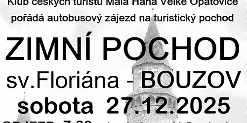 Z\u00c1JEZD NA \u201eZIMN\u00cd\u201c POCHOD SV. FLORI\u00c1NA - Bouzov