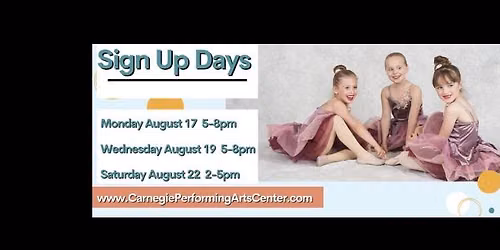 Dance Registration Days
