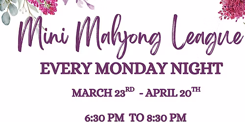 Spring Mahjong League in Dallas | Social & Competitive Play