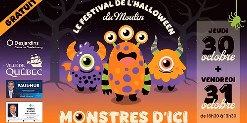 GRATUIT - Festival de l'Halloween \ud83c\udf6c Monstres d\u2019ici