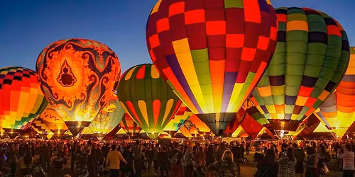 Albuquerque International Balloon Fiesta - Evening Session at Balloon Fiesta Park
