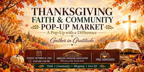 Thanksgiving Faith & Community Pop-Up Market