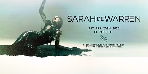SARAH DE WARREN FREE w\/RSVP 4.25.26 at 808