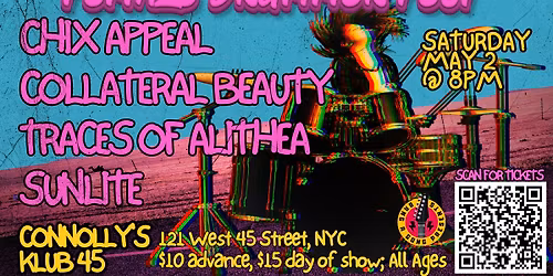 FEMALE DRUMMER FEST @ Connolly's Klub 45, Saturday May 2