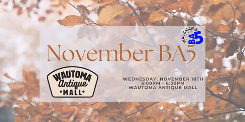 November BA5: Wautoma Antique Mall