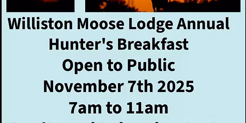 Hunter's Breakfast (Open to The Public)