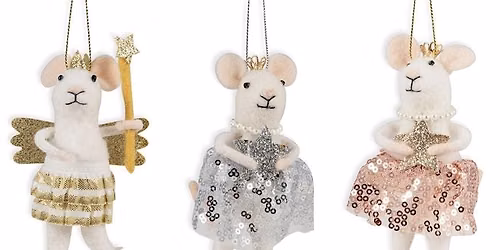 Christmas Mice Needle felting workshop- suitable for beginners
