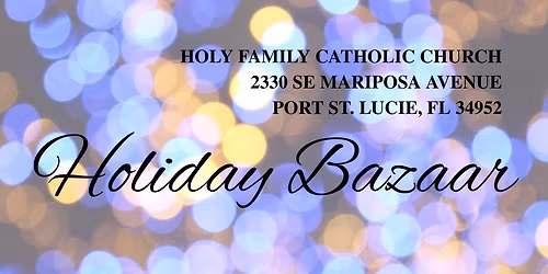 HOLIDAY BAZAAR
