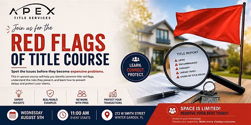 Red Flags of Title Course