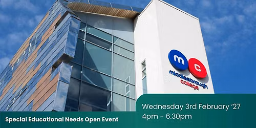 SEN Open Event | February | Middlesbrough College