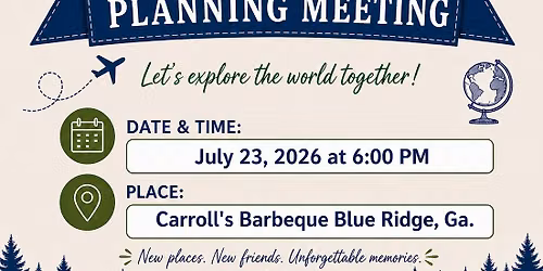 Blue Ridge Travel Club Meetin