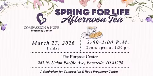 Spring for Life Fundraiser: Afternoon Tea