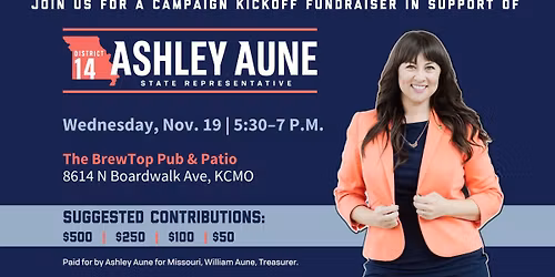 Campaign Kickoff: Rep. Ashley Aune