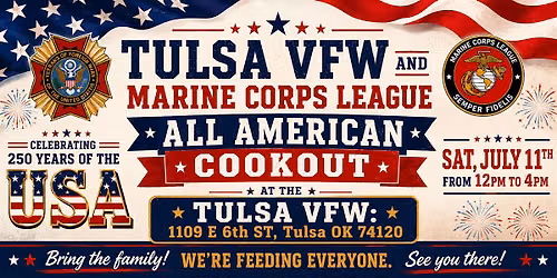 All American Cookout by Tulsa VFW & Marine Corps League