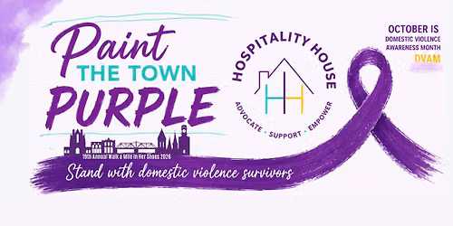 Walk a Mile in Her Shoes 2026 - Paint the town Purple