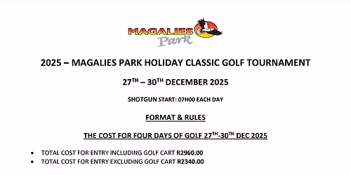 Magalies Park ABSA Holiday Classic 2025