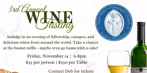 3rd Annual Wine Tasting