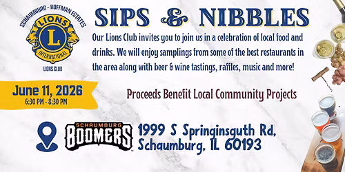 Sips & Nibbles Hosted by Schaumburg-Hoffman Lions Club