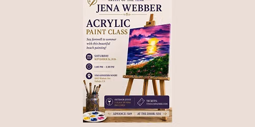 September Sip & Paint - Sunset Over the Ocean