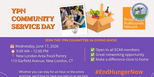 YPN Volunteer Day at New London Area Food Pantry