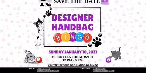 K's Designer Handbag Bingo