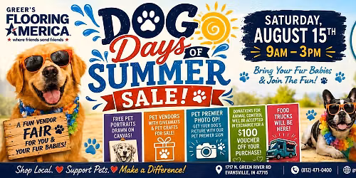 Dog Days of Summer Sale & Vendor Fair!