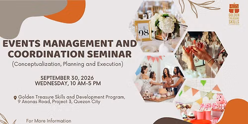 Events Management and Coordination Seminar