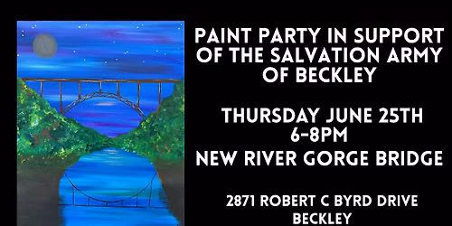 Family Friendly Paint Night in support of Salvation Army Beckley - Ages 8+