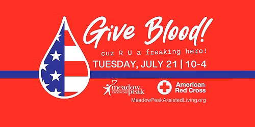 Meadow Peak Rehab Blood Drive