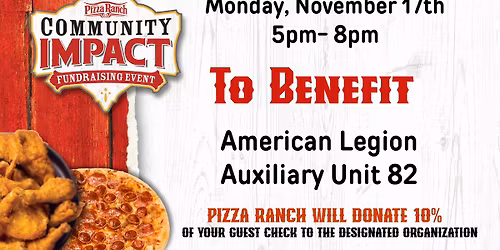Community Impact Fundraiser for the American Legion Auxiliary Unit 82