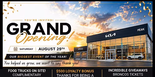 Peak Kia | Grand Re-Opening!