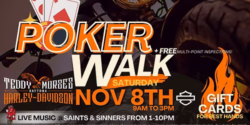 Poker Walk this Saturday!