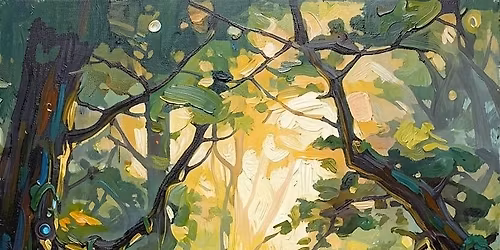 Forest landscape Painting in acrylic