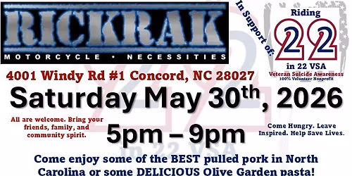 Bike Night to Support Veterans Mental Health Hosted by RickRak