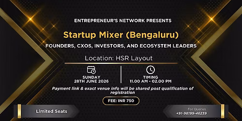Startup Mixer (Bengaluru)