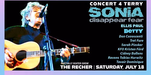 Concert 4 Terry w\/ SONiA Disappear Fear + Ellis Paul + BETTY & more at The Recher!