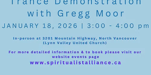 Trance Demonstration with Gregg Moor