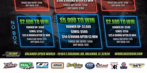 DA NOT SO BIG MONEY BRACKET RACE at OSW