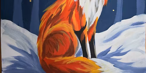 Paint & Prosecco - Moonlight Fox at The Library, Taunton