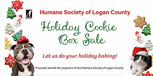 Humane Society of Logan County Holiday Cookie Box sale